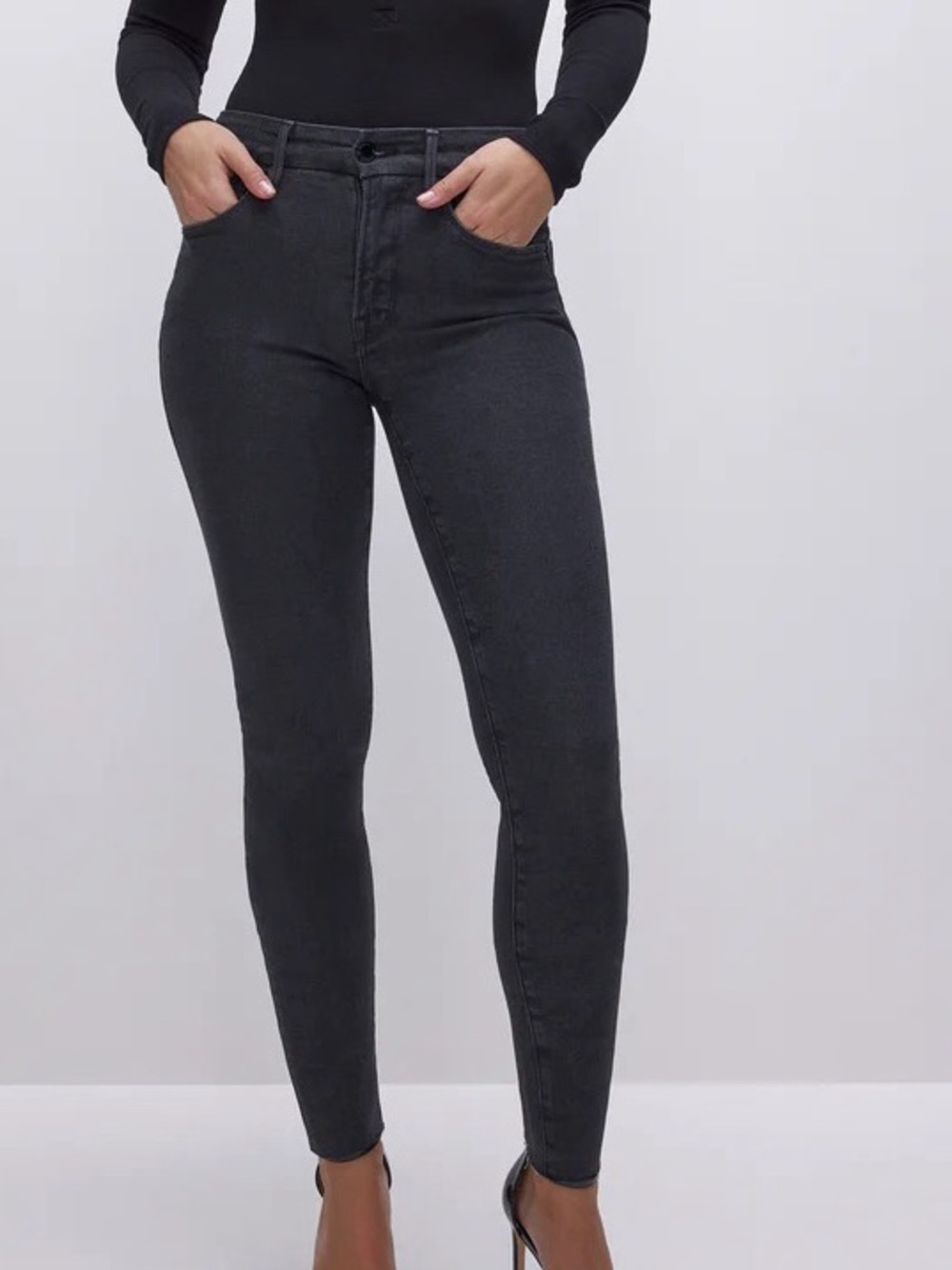 NWT Good American Black Good Legs Skinny Jeans Size 8/29